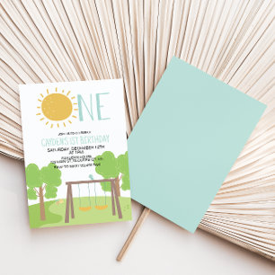 Invitation Fête dans le parc de jeux pour le 1er anniversaire