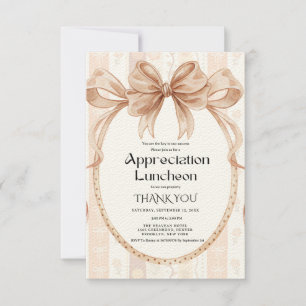 Invitation Fête d'appréciation de l'automne Bohème Bow, fête