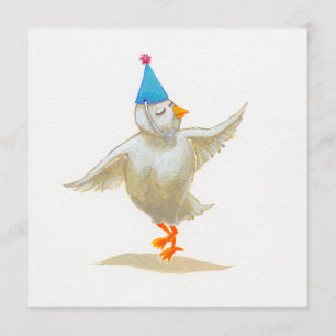 Invitation Fête d'art du poulet casquette agréable sensation