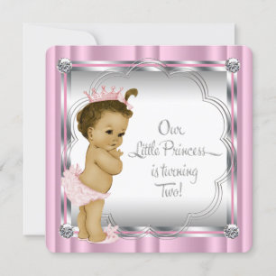 Invitation Fête de 2e anniversaire de princesse