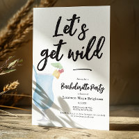 Fête de Bachelorette en verre de cocktail moderne