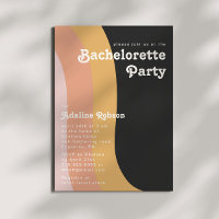 Fête de bachelorette sombre Rainbow des années 70 