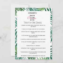 Invitation Fête de bachelorette Tropicale Vérité Ou Odeur Fun