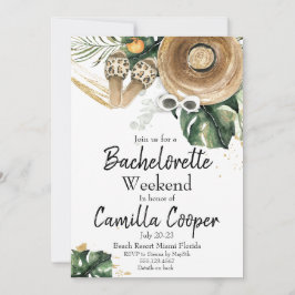 Invitation Fête de Bachelorette Week-end Getaway Itinéraire I