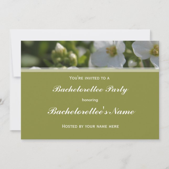 Invitation fête de bachelorettee (Devant)