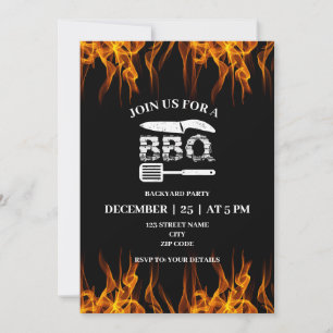 Invitation Fête de barbecue dans le jardin