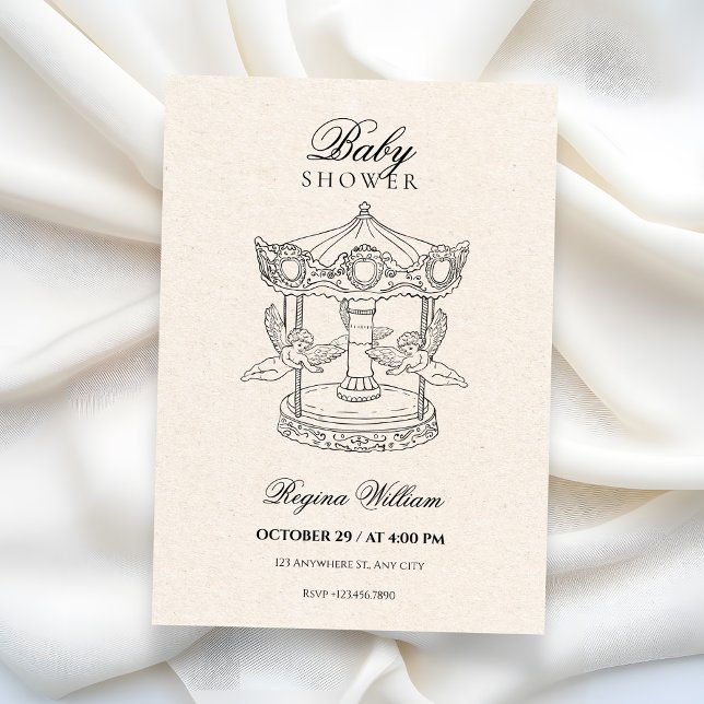 Invitation Fête de bébé (Créateur téléchargé)
