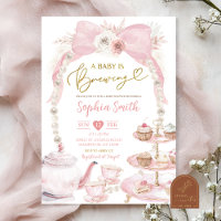 Fête de Bébé à la Théière Rose Perle