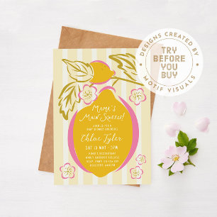 Invitation Fête de Bébé au Citron Mama's Main Squeeze