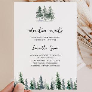 Invitation Fête de Bébé Aventure à Venir