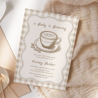 Fête de bébé Café Baby prépare un Latte Baby Showe