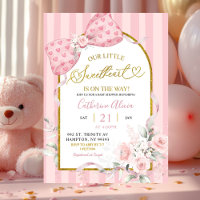 Fête de bébé Coquette Rubans Roses Mignonne