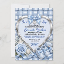 Fête de Bébé Fille Arc-en-ciel Élégant Ruban Bleu
