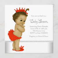 Fête de bébé fille ethnique Rouge