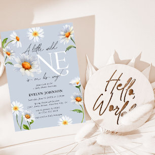 Invitation Fête de bébé garçon 'Un petit sauvageon' Daisy