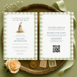 Invitation Fête de bébé Little Putter Golf Tout en Un Baby Sh