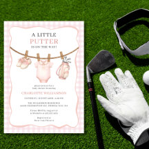 Fête de bébé Little Putter Pink Golf Linge à linge