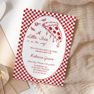 Invitation Fête de Bébé Livraison Spéciale de Pizza