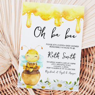 Invitation Fête de Bébé Oh BaBee