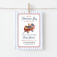 Fête de Bébé Patriote Garçon Tout Américain