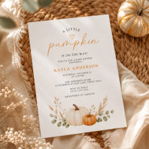 Fête de Bébé Petit Citrouille d'Automne