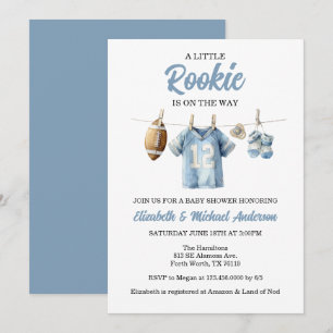 Invitation Fête de Bébé pour un Petit Footballeur Débutant