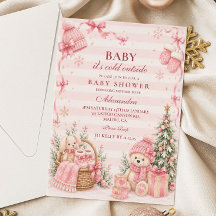 Fête de bébé Rose Merveilleux Hiver
