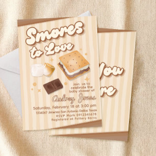 Invitation Fête de bébé S'more à aimer