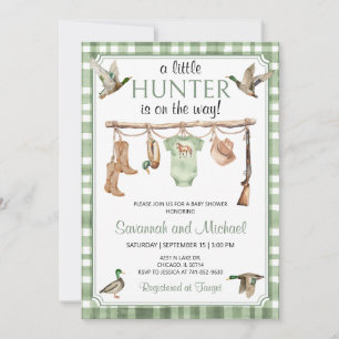 Invitation Fête de Bébé sur le Thème de la Chasse au Canard