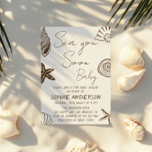 Fête de Bébé sur le thème de la Mer Bientôt Bébé s