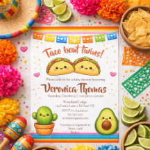 Fête de bébé sur le thème des jumeaux Tacos