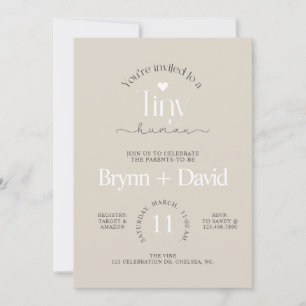 Invitation Fête de bébé TINY Humain, Fête de bébé, Moderne,