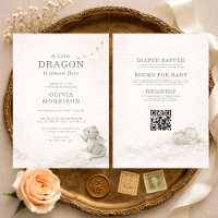 Fête de Bébé Tout en Un Douce Petite Dragon