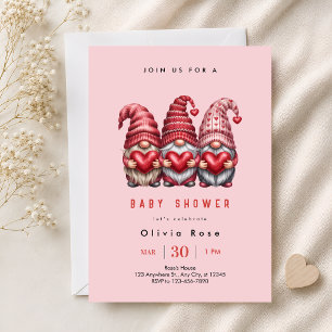 Invitation Fête de bébé Trois Gnome