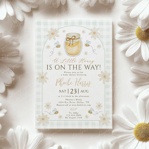 Invitation Fête de Bébé : Un Petit Miel Arrive
