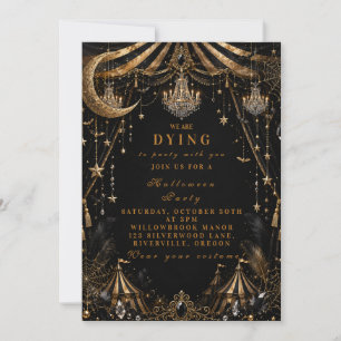 Invitation Fête de Carnaval Halloween Élégante