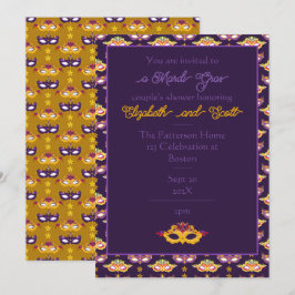 Invitation Fête de Carnaval Mardi Gras