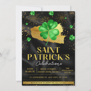 Invitation Fête de célébration de la Saint-Patrick Verte & Do