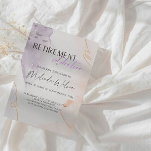 Invitation Fête de Célébration pour une Infirmière Retraitée