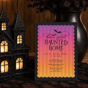 Invitation Fête de Chauffage de Maison Hantée Halloween