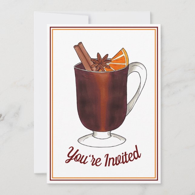 Invitation Fête de Chauffage du Vin Maison Ouverte Pendaison  (Devant)