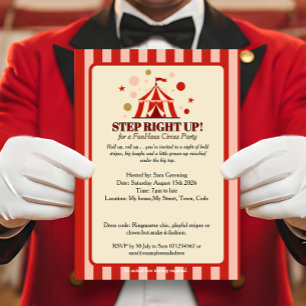 Invitation Fête de cirque FunHaus sous le grand chapiteau