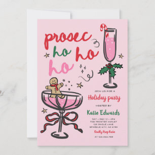 Invitation Fête de Cocktail de Noël Prosec-Ho-Ho-Ho
