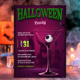 Invitation Fête de cocktail pour adultes Spooktacular moderne