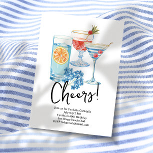 Invitation Fête de cocktails Cheers