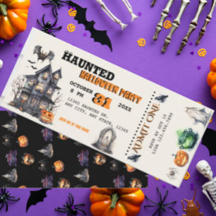 Invitation Fête de costume d'Halloween