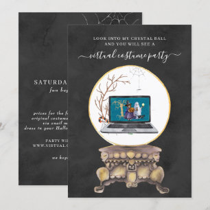 Invitation Fête de costume d'Halloween virtuelle