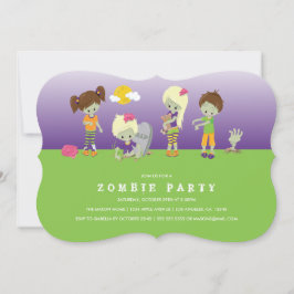 Invitation Fête de costume Zombie