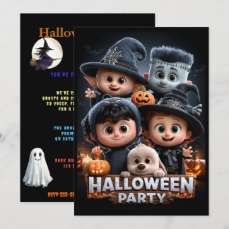 Invitation Fête de costumes d'Halloween