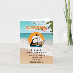 Invitation Fête de croisière 40 Anniversaire